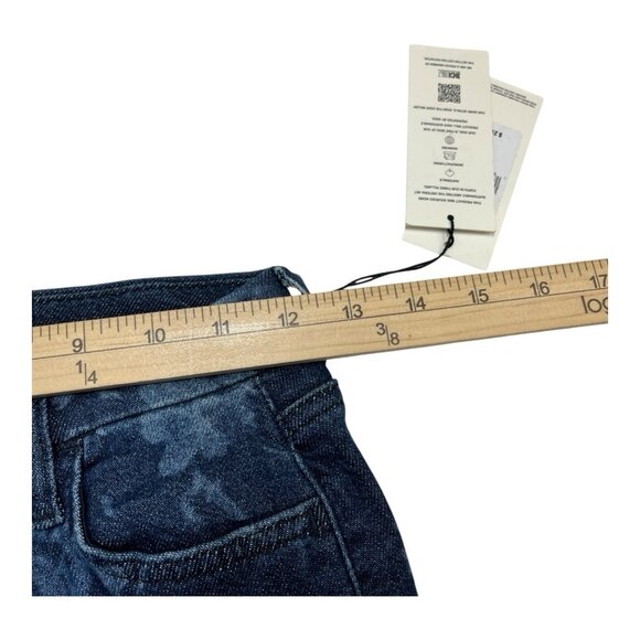 7 For All Mankind Jeans 24 Indigo Fairytale‎ Floral High Rise Skinny Bootcut - Picture 16 of 16